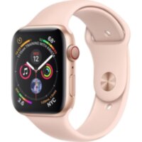 Apple Watch 4 (GPS + Cellular) 44mm Gold Alum. w. Pink Sand Sport b. Gold Alum. (MTV02)