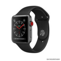 Apple Watch 5 (GPS + Cellular) 40mm Space Gray Aluminum case Black Sport Band (MWWQ2)