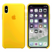 iPhone X/XS Силиконовый чехол - Canary Yellow (High copy)