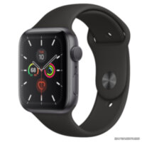 Apple Watch 5 (GPS) 44mm Space Gray Aluminum Case with Black Sport Band (MWVF2) (open box)
